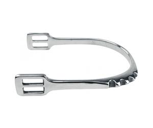 FEELING ribbed spurs made of stainless steel, silver