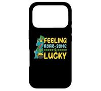 Feeling Roarsome And Lucky T-Rex Funny St. Patricks Day Case for iPhone 17 Pro