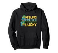 Feeling Roarsome And Lucky T-Rex Funny St. Patricks Day Pullover Hoodie