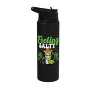 Feeling Salty Funny Tequila Lime Cinco De Mayo Fiesta Stainless Steel Insulated Water Bottle