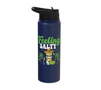 Feeling Salty Funny Tequila Lime Cinco De Mayo Fiesta Stainless Steel Insulated Water Bottle