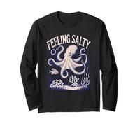 Feeling Salty Vintage Octopus Kraken Design Long Sleeve T-Shirt