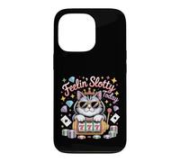 Feeling Slotty Today Gambling Slot Machine Funny Casino Cat Case for iPhone 13 Pro