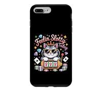 Feeling Slotty Today Gambling Slot Machine Funny Casino Cat Case for iPhone 7 Plus/8 Plus