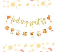 Feeling Spritzy Bachelorette Party Decoration Orange Cocktail Citrus Banner Garland Spritz Bar Mimosa Bar Bridal Shower Party Decor For Women Bachelorette Party Bridal Shower Supplies