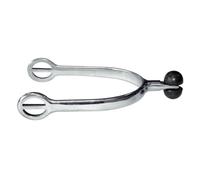 FEELING stainless steel spurs with plastic wheel silver 30mm
