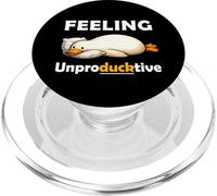 Feeling Unproductive Funny Lazy Duck Meme Morning Coworker PopSockets PopGrip for MagSafe