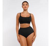 Feelingirl Everyday Seamless Wireless Invisible Square Neck Full Cover Homewear Bra for Women 3XL Black, Couple Gift Perfect Gift