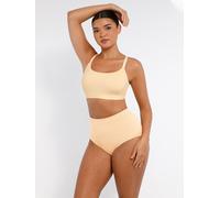 Feelingirl Everyday Seamless Wireless Invisible Square Neck Full Cover Homewear Bra for Women M Skin, Couple Gift Perfect Gift