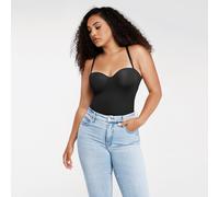 Feelingirl One-Piece Underwire Strap Removable Anti-Slip Waist And Abdomen Underwire Shaping Thong Bodysuit for Women Fits All Shape XL Black, Couple Gift Perfect Gift
