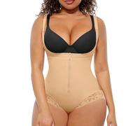FeelinGirl Postpartum Colombianas Faja Shapewear Women's Tummy Control Bodysuit Shaper Adjustable Straps Butt Lifting,XXL