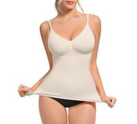FeelinGirl Seamless Compression Vest Tops Women Shapewear Cami | ALL-day Comfort Light Tummy Control with Adjustable Straps Shirt Smooth Out Your Curves