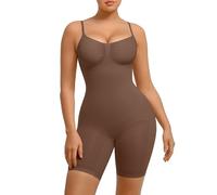FeelinGirl Women's Shaping Bodysuits Butt Lifter Bodysuit Full Body Shaper Tummy Control Shapewear Seamless Knitting Adjustable Shoulder Straps with Bra XL/XXL