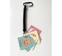 Feelings and Emotions Keyring for Visual Learners, Toddlers, SEN, Autism and ADHD suitable for at School or Home (Orange/Black)