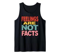 Feelings Are NOT Facts - Pink Feminine Funny Quote Design Tank Top