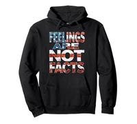 Feelings are NOT Facts - US Flag United States USA Patriotic Pullover Hoodie