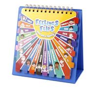 Feelings Flip Book, Emotion Chart Original Mood Flip Book Emotions Feeling Book for Children Boys Girls