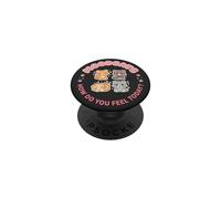Feelings How Do You Feel Today Cute Cat Mood Chart Kawaii PopSockets Adhesive PopGrip