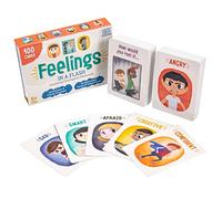Feelings in a Flash - Emotional Intelligence Flashcard Game - Toddlers & Special Needs Children - Teaching Empathy Activities, Coping & Social Skills - 50 Scenario Cards, 50 Reaction Faces
