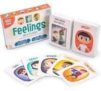 Feelings in a Flash - Emotional Intelligence Flashcard Game - Toddlers & Special Needs Children - Teaching Empathy Activities, Coping & Social Skills - 50 Scenario Cards, 50 Reaction Faces