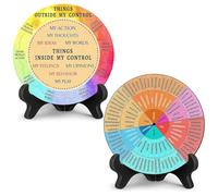 Feelings Wheel Emotions Chart, Mental Health Feelings Psychology Decoration, Mental Therapy Office Decorations, Educational Experience with Emotional Feeling Roulette for Counselor (Style C)