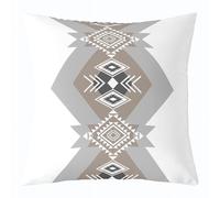 feelingyou Aztec Southwestern Kids Throw Pillow Cover,Retro Stripe Arrow Double Sides Pillow Case,Southwestern Tribal Ethnic Cowboy Home Decor,Gray Brown Bed Couch Sofa Cushion Cover,1 Pack 20"x20"