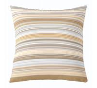 feelingyou Classic Stripe Patchwork Kids Throw Pillow Cover,Geometric Line Art Abstract Double Sides Pillow Case,Modern Simple Trendy Home Decor,Beige Bed Couch Sofa Cushion Cover,1 Pack 22"x22"