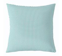 feelingyou Geometric Gingham Kids Throw Pillow Cover,Buffalo Plaid Check Grid Double Sides Pillow Case,Checkered Stripe Patchwork Home Decor,Teal Bed Couch Sofa Cushion Cover,1 Pack 22"x22"