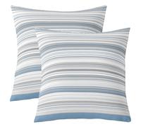 feelingyou Geometric Line Kids Throw Pillow Cover,Simple Stripe Patchwork Classic Double Sides Pillow Case,Modern Abstract Y2K Retro Home Decor,Grey Blue Bed Couch Sofa Cushion Cover,2 Pack 22"x22"