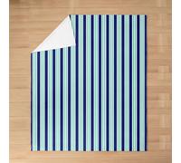 feelingyou Geometric Stripes Kids Flannel Blanket,Modern Classic Line Patchwork Bed Blanket,Mid Century Minimalist Girls Boys Sofa Decor,Dark Blue Fuzzy Blanket,Queen Size (90 x 90 Inches)