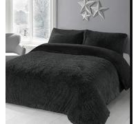 FEELIT Teddy Duvet Cover Set - Alaska Cuddles Long Fur Plush Bedding Set - Ultra Soft, Warm & Cosy Teddy Fleece Duvet Cover with Pillowcases - Winter Comforter Cover
