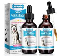 Feeliville Pain Relief for Dogs, 2PCS Joint Aid for Dogs, Chondroitin Drops for Dogs, Natural Formula with Essential Nutrients for Active & Aging dogs, 60ml (2)