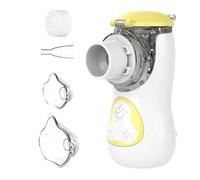 FEELLIFE Nebuliser Machine for Adults, Type-C Rechargeable Portable Nebuliser for Adults & Kids, Silent Portable Handheld Inhaler for Home and Travel with 2 Masks & Mouthpiece
