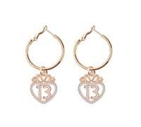 FEELMEM 13th Birthday Gifts Princess Crown Charm Big Circle Hoop Earrings Thirteen Gifts Happy 13 Year Old Birthday Gifts, 1, Stainless steel ,alloy, 1