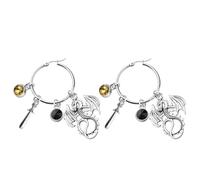 FEELMEM 4th Wing Earring Dragon Rider Fans Gift Empyrean Book Series Charm Big Circle Hoop Earrings Fantasy Book Lover Gifts, 1, Stainless steel ,alloy, 1