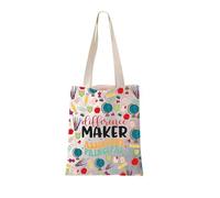 FEELMEM Assistant Principal Canvas Tote Bag Assistant Principal Difference Maker Gift Bag Assistant Principal Appreciation Gift