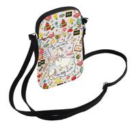 FEELMEM Back To School Gifts On My Way To Shape Little Minds Crossbody Bag Elementary Teacher Gift for Educator School Staff (beige)