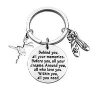 FEELMEM BaFEEllet Dancing Gifts Dance Class Dancer Gift Dance Recitals Gift Behind You All Memories Before You All Your Dream Keychain Girl Dance Jewelry Dancer Graduation Gifts (Ballet-ky)