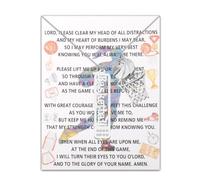 FEELMEM Basketball Necklace For Women Prayer Bible Verse Jewelry Basketball Player Gift Coach Gift Sports Ball Jewelry, S, Copper, Cubic Zirconia