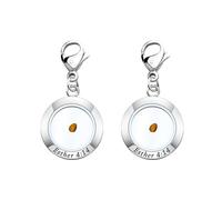 FEELMEM Bible Verse Esther 4:14 Zipper Pendant Clip Set of 2 Mustard Seed Religious Zipper Pull Faith Jewelry, S, Alloy, Cubic Zirconia