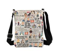 FEELMEM Bobby Character Cartoon Crossbody Bag King Cartoon TV Series Fans Messenger Bag TV Series Merchandise (beige)