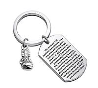 FEELMEM Boxing Keychain The World Ain't Sunshine and Rainbows Boxing Glove Keychain