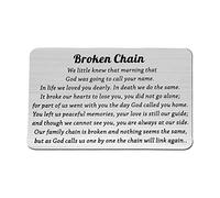 FEELMEM Broken Chain Wallet Card Sympathy Gift In Memory of Loved One Bereavement Gifts Condolence Funeral Gift Remembrance Card Gift (Broken Chain-wc)