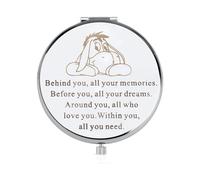 FEELMEM Eeyore Inspirational Gift Behind You All Your Memories Movie Compact Mirror Cartoon Eeyore Fans Gift