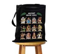 FEELMEM Greek Mythology Gods Canvas Tote Bag Ancient Greek Deity Gifts Greek Goddess Fans Gifts Gods of Greece Shoulder Bag