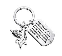FEELMEM Inspirational Phoenix Keychain Phoenix Rising Rebirth Jewelry People Rise Out of The Ashes Fire Bird Jewelry for Break Up Gift Divorce Gift Cancer Survivor Recovery Gift (People rise out-KY)
