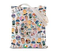 FEELMEM King Hill Cartoon Style Tote Bobby Hill Tote Bag That's My Purse I Don't Know You Bobby TV Series Fans Shoulder Bag