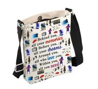 FEELMEM M Musical Inspired Gift Behind You All Your Memories M Theatre Lovers Crossbody Purse Shoulder Bag