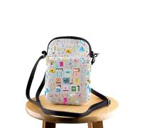 FEELMEM Math Is Lit Math Enthusiast Gift Math Teacher Crossbody Bag Math Nerd Geek Mathematician Math Messenger Bag (beige)