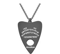 FEELMEM O Board Planchette Pendant Necklace Inspirational Gift Spirit Board Art Jewelry Wiccan Jewelry (O Board-necklace), Middle, Stainless Steel, .na